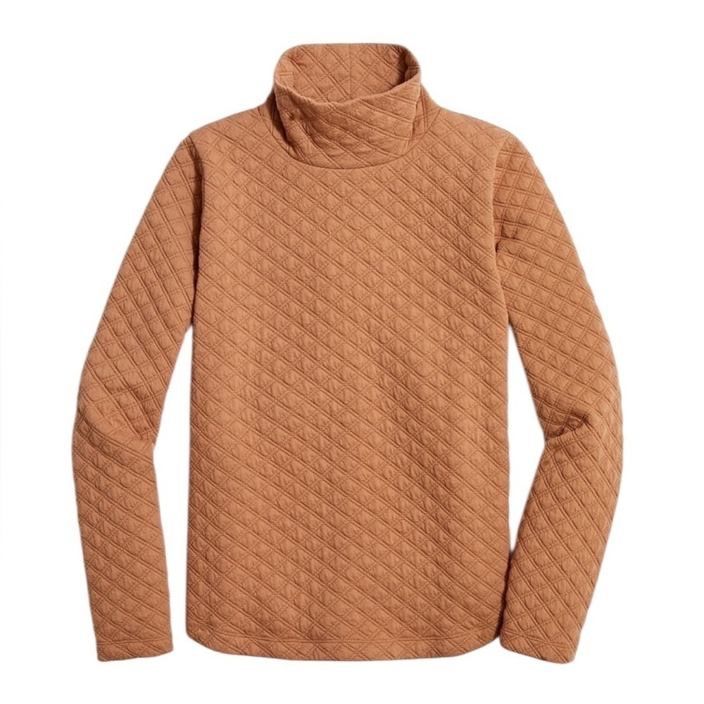 J.Crew Quilted Mockneck Pullover – Sz Small